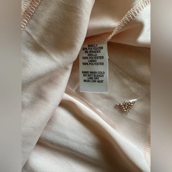 Lulus midi dress size small V-neck peach color with embroidery. - Picture 8 of 13